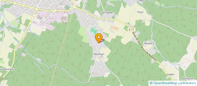 localisation de l'entreprise SCI DLM  SOUSTONS