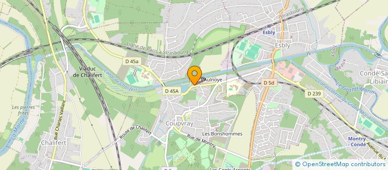 localisation de l'entreprise SCI DLP  COUPVRAY