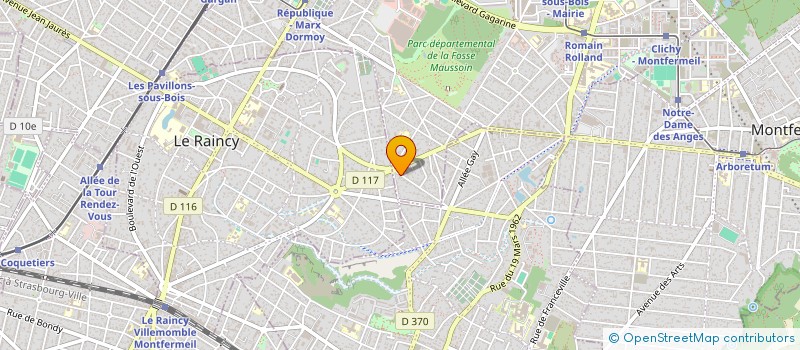 localisation de l'entreprise SCI DLP à CLICHY-SOUS-BOIS