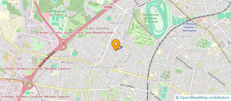 localisation de l'entreprise SCI DLP CHARTRONS  EYSINES