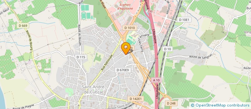 localisation de l'entreprise SCI DLR IMMO  SAINT-ANDRE-DE-CUBZAC