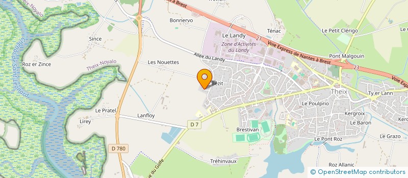 localisation de l'entreprise SCI DLR LE PARC  THEIX-NOYALO