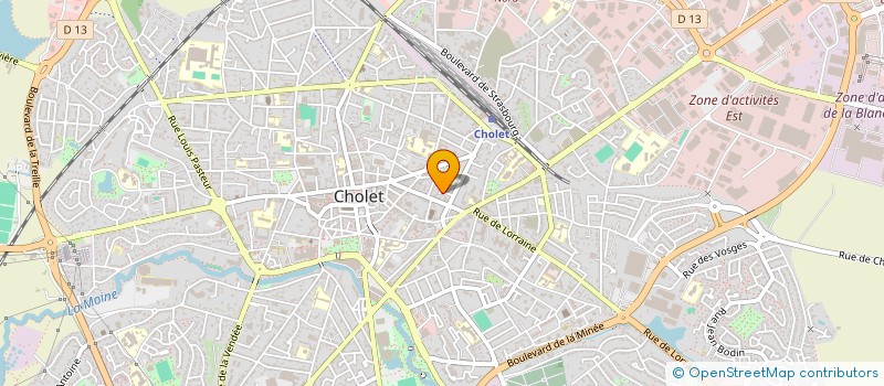 localisation de l'entreprise SCI DLS IMMO  CHOLET