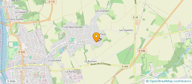 localisation de l'entreprise SCI DLVA à FRANS