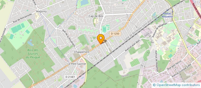 localisation de l'entreprise SCI DM 2  PESSAC