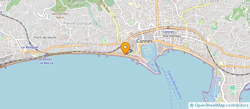 localisation de l'entreprise SCI DM à CANNES