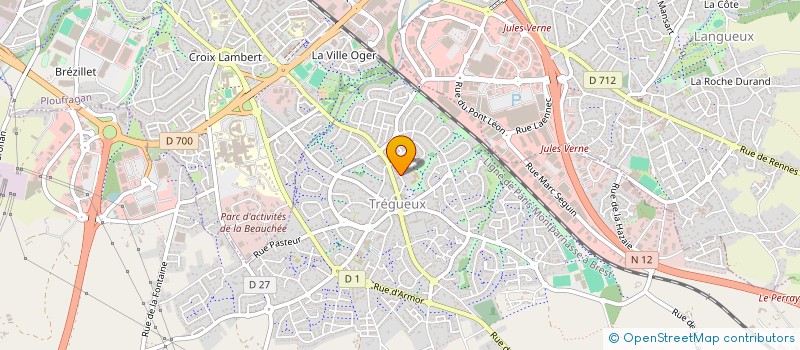 localisation de l'entreprise SCI DM  TREGUEUX