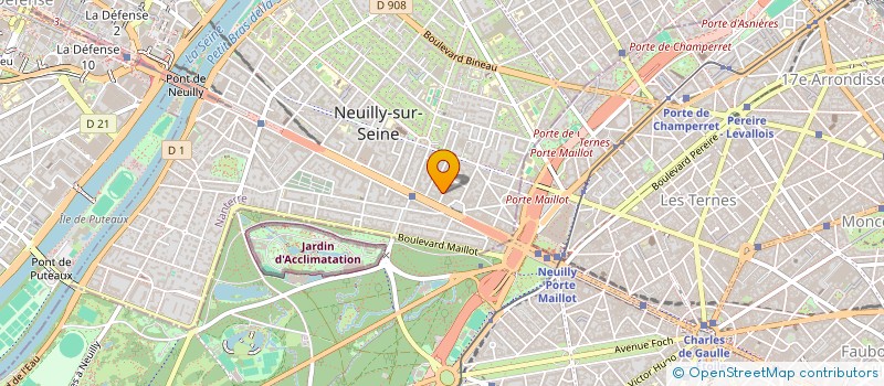 localisation de l'entreprise SCI DM à NEUILLY-SUR-SEINE