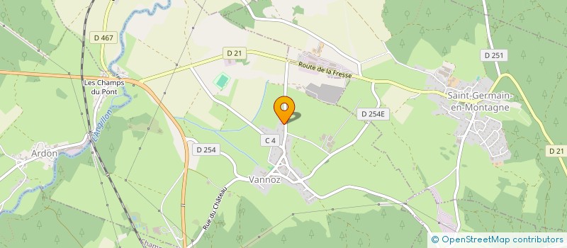 localisation de l'entreprise SCI DM  VANNOZ