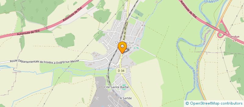 localisation de l'entreprise SCI DM à DUGNY-SUR-MEUSE