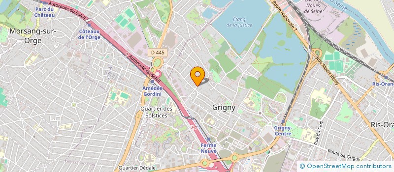 localisation de l'entreprise SCI DM DEVELOPPEMENT à GRIGNY