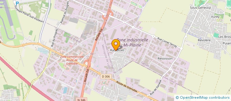 localisation de l'entreprise SCI DM IMMO  GENAS