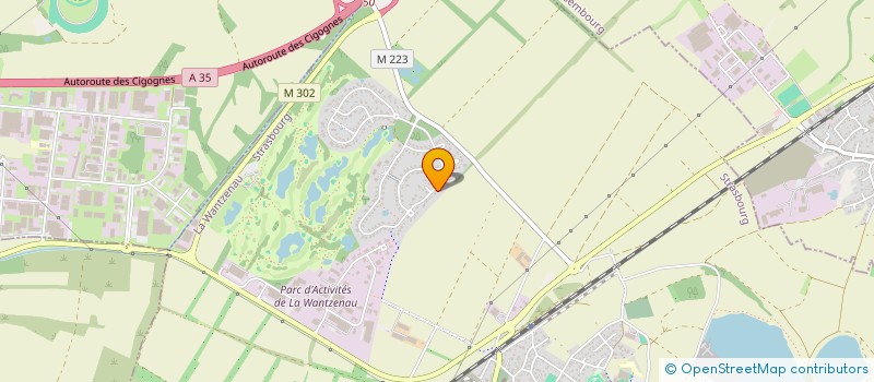 localisation de l'entreprise SCI DM INVESTISSEMENTS  LA WANTZENAU