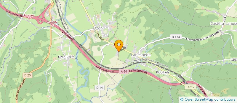 localisation de l'entreprise SCI DM LP  LANESPEDE