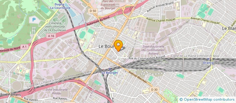 localisation de l'entreprise SCI DM ZHU à LE BOURGET