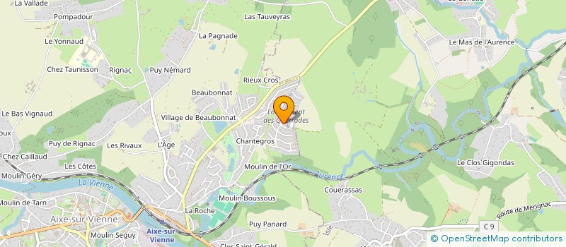localisation de l'entreprise SCI DM3 à AIXE-SUR-VIENNE