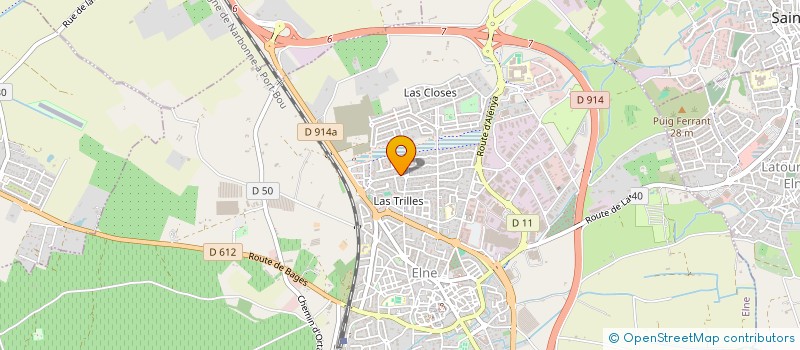 localisation de l'entreprise SCI DM7  ELNE