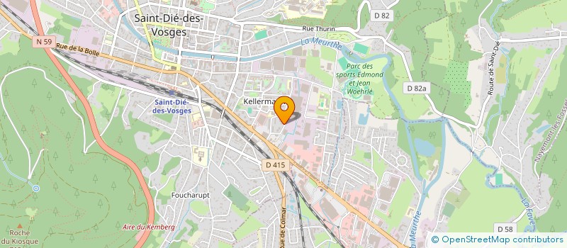 localisation de l'entreprise SCI DM99 à SAINT-DIE-DES-VOSGES
