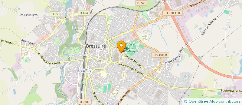 localisation de l'entreprise SCI DMB L'ECUREUIL  BRESSUIRE