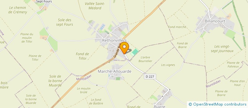 localisation de l'entreprise SCI DMBE  RETHONVILLERS