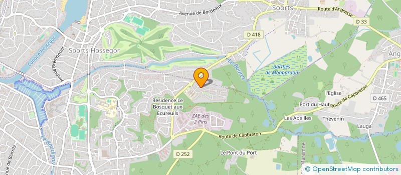 localisation de l'entreprise SCI DMC à CAPBRETON