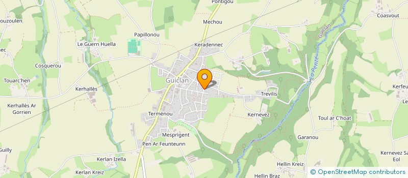 localisation de l'entreprise SCI DMCALVEZ  GUICLAN