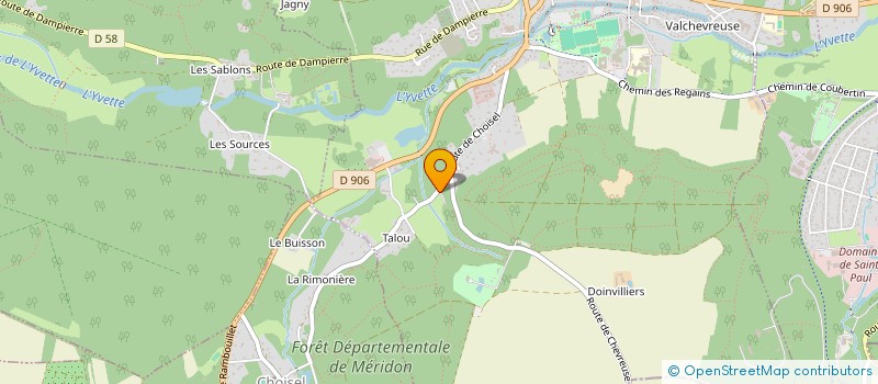 localisation de l'entreprise SCI DMCL  CHEVREUSE