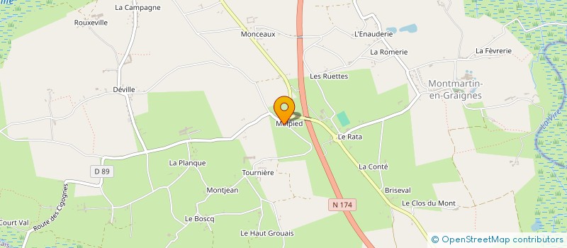 localisation de l'entreprise SCI DMCM  GRAIGNES-MESNIL-ANGOT