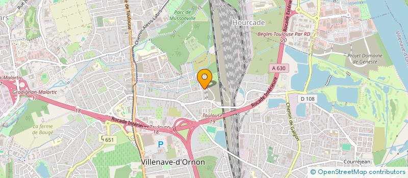 localisation de l'entreprise SCI DMD  VILLENAVE-D'ORNON