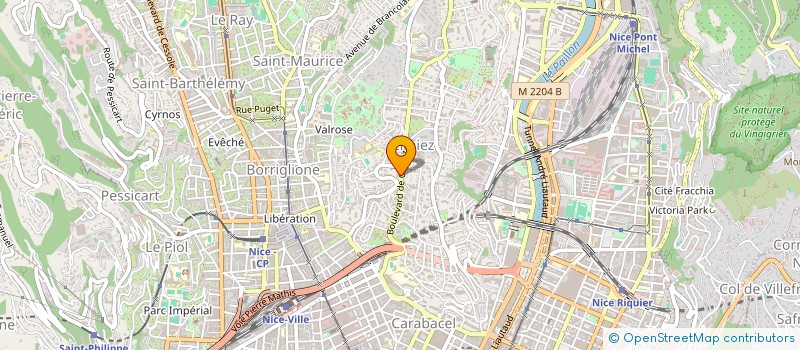 localisation de l'entreprise SCI DMF à NICE