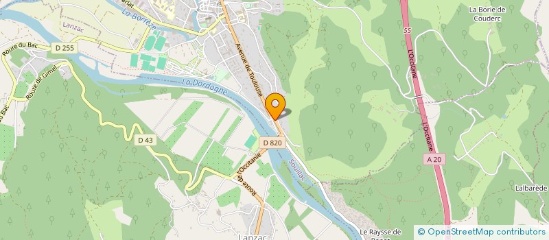 localisation de l'entreprise SCI DMF  SOUILLAC