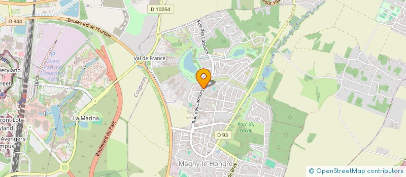 localisation de l'entreprise SCI DMG  BAILLY-ROMAINVILLIERS