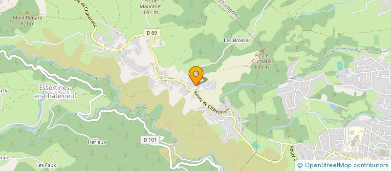 localisation de l'entreprise SCI DMHJ  SAINT PAUL D'UZORE