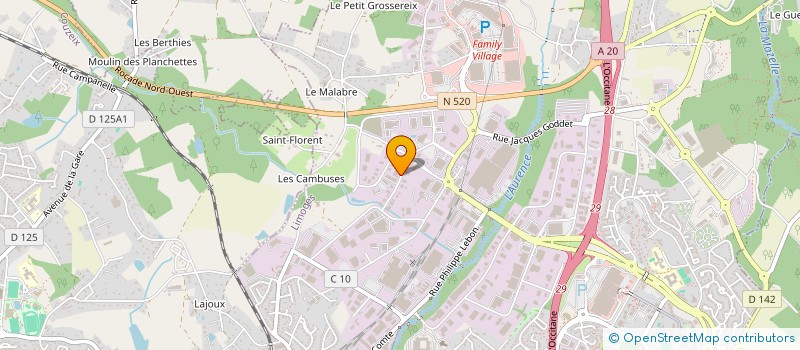 localisation de l'entreprise SCI DMJ à LIMOGES