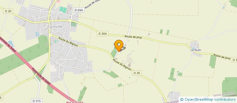 localisation de l'entreprise SCI DMK à EGREVILLE