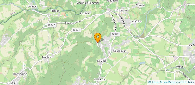 localisation de l'entreprise SCI DMLC  VINZIEUX