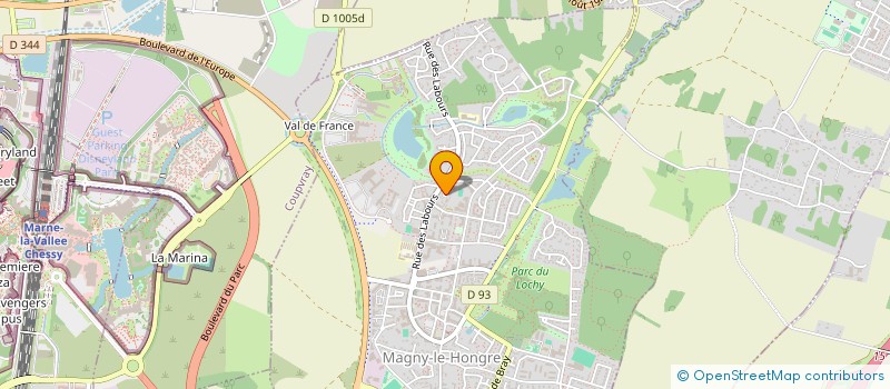 localisation de l'entreprise SCI DMLG  MAGNY-LE-HONGRE