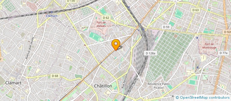 localisation de l'entreprise SCI DMLJYK  CHATILLON