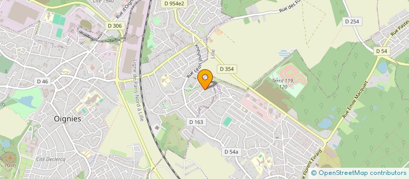 localisation de l'entreprise SCI DMM  OIGNIES