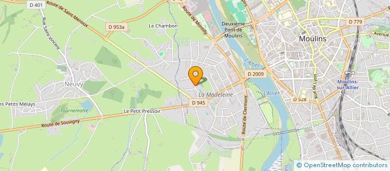 localisation de l'entreprise SCI DMM INVESTISSEMENT à MOULINS