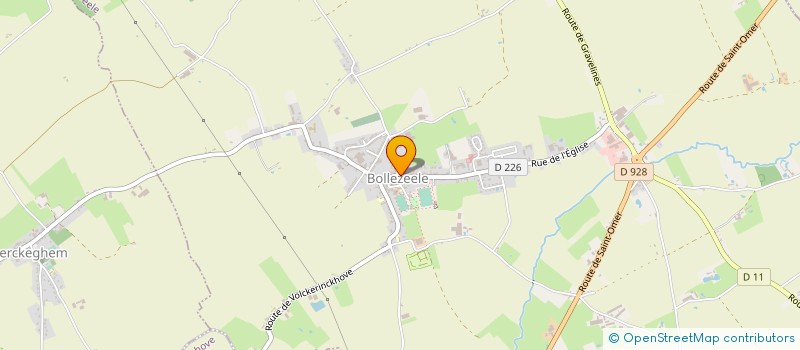 localisation de l'entreprise SCI DMP  BOLLEZEELE