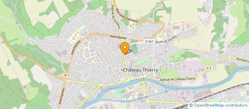 localisation de l'entreprise SCI DMP IMMOBILIER  CHATEAU-THIERRY