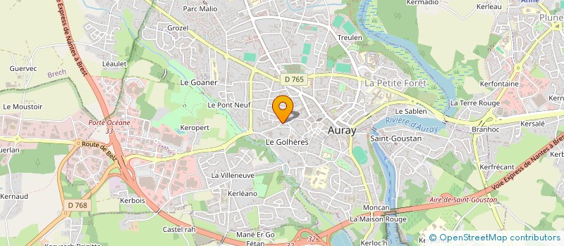 localisation de l'entreprise SCI DMS à AURAY