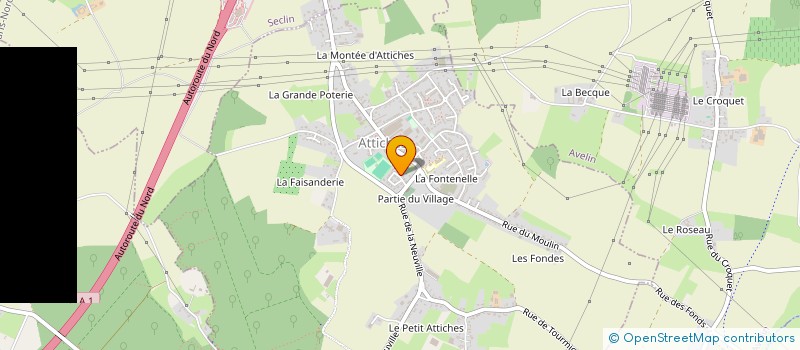 localisation de l'entreprise SCI DMS  ATTICHES