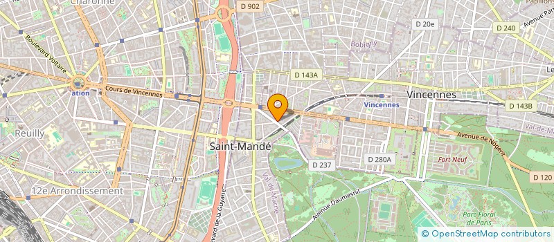 localisation de l'entreprise SCI DMS à SAINT-MANDE