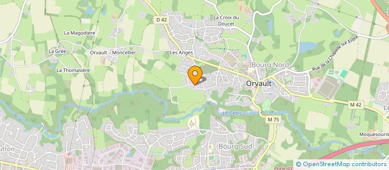 localisation de l'entreprise SCI DMSV à ORVAULT