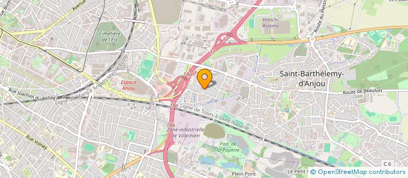 localisation de l'entreprise SCI DMTM  SAINT-BARTHELEMY-D'ANJOU