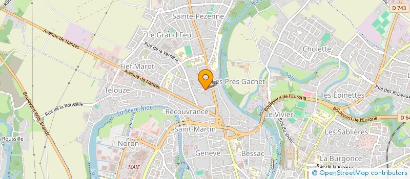 localisation de l'entreprise SCI DMV  NIORT