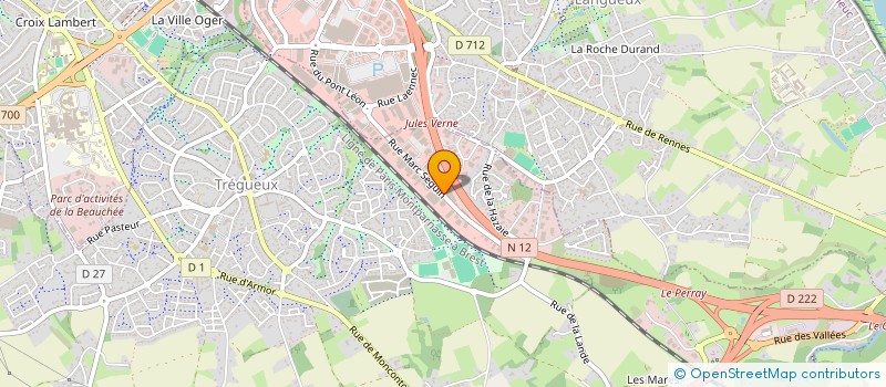 localisation de l'entreprise SCI DN3  TREGUEUX