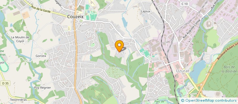 localisation de l'entreprise SCI DNA'S RESOURCE à COUZEIX